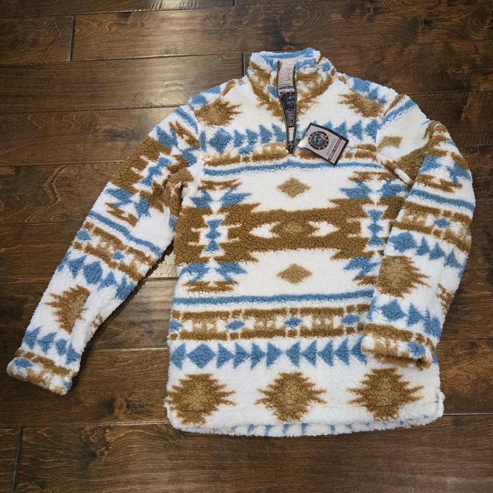 NWT Cabin Fever By Ramatex Sherpa Pullover Size S